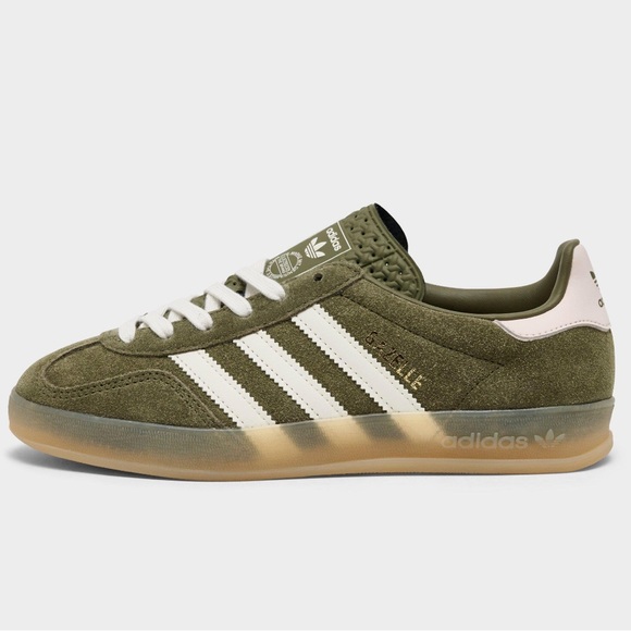 🫒 ADIDAS GAZELLE INDOOR OLIVE 🫒 - Picture 2 of 4